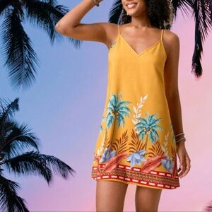 Tropical Yellow Dress